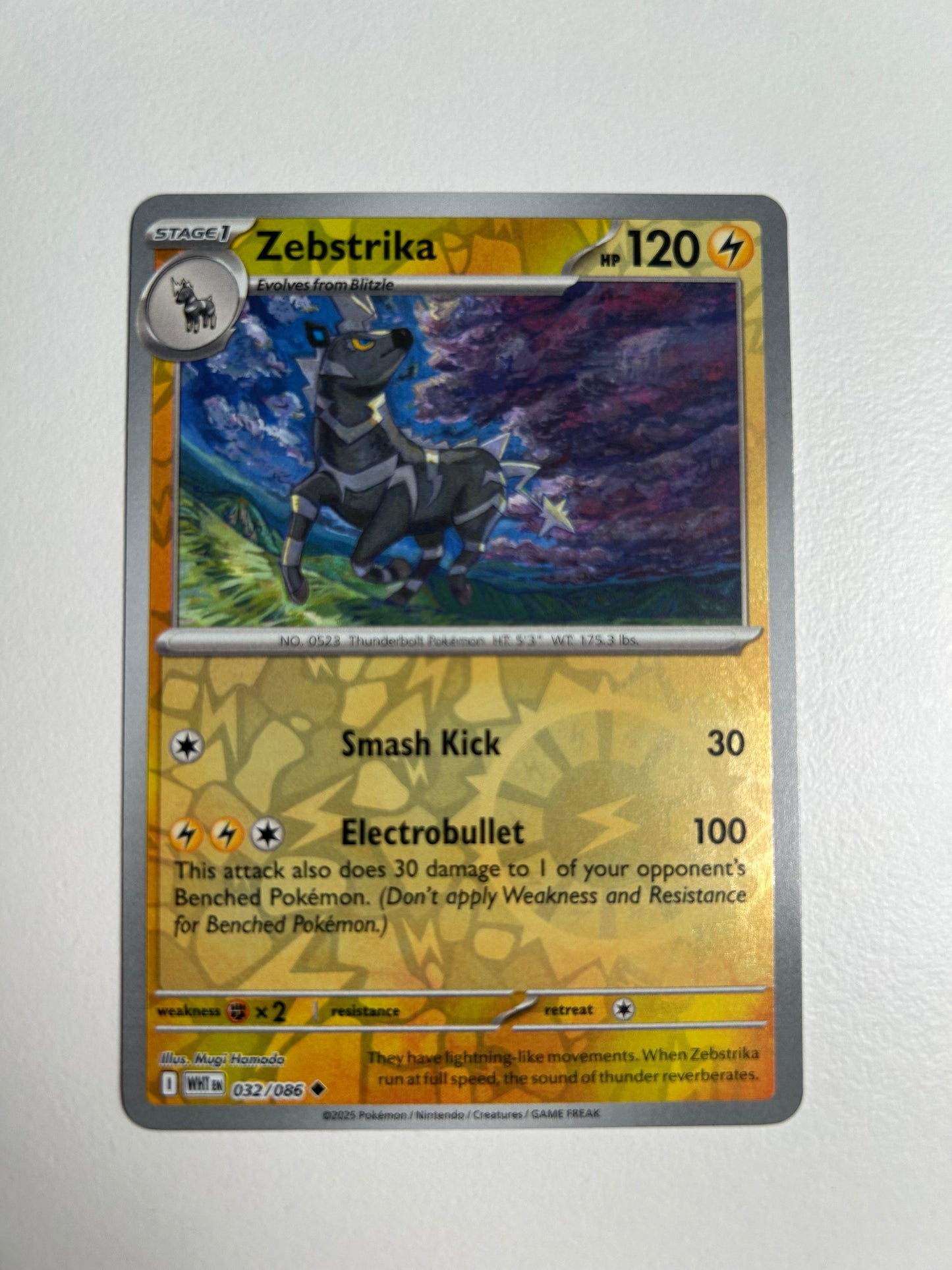 Zebstrika Reverse Holo - SV: White Flare
