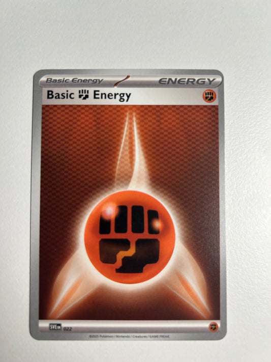 Basic Fighting Energy #022 - SVE: Scarlet & Violet Energies