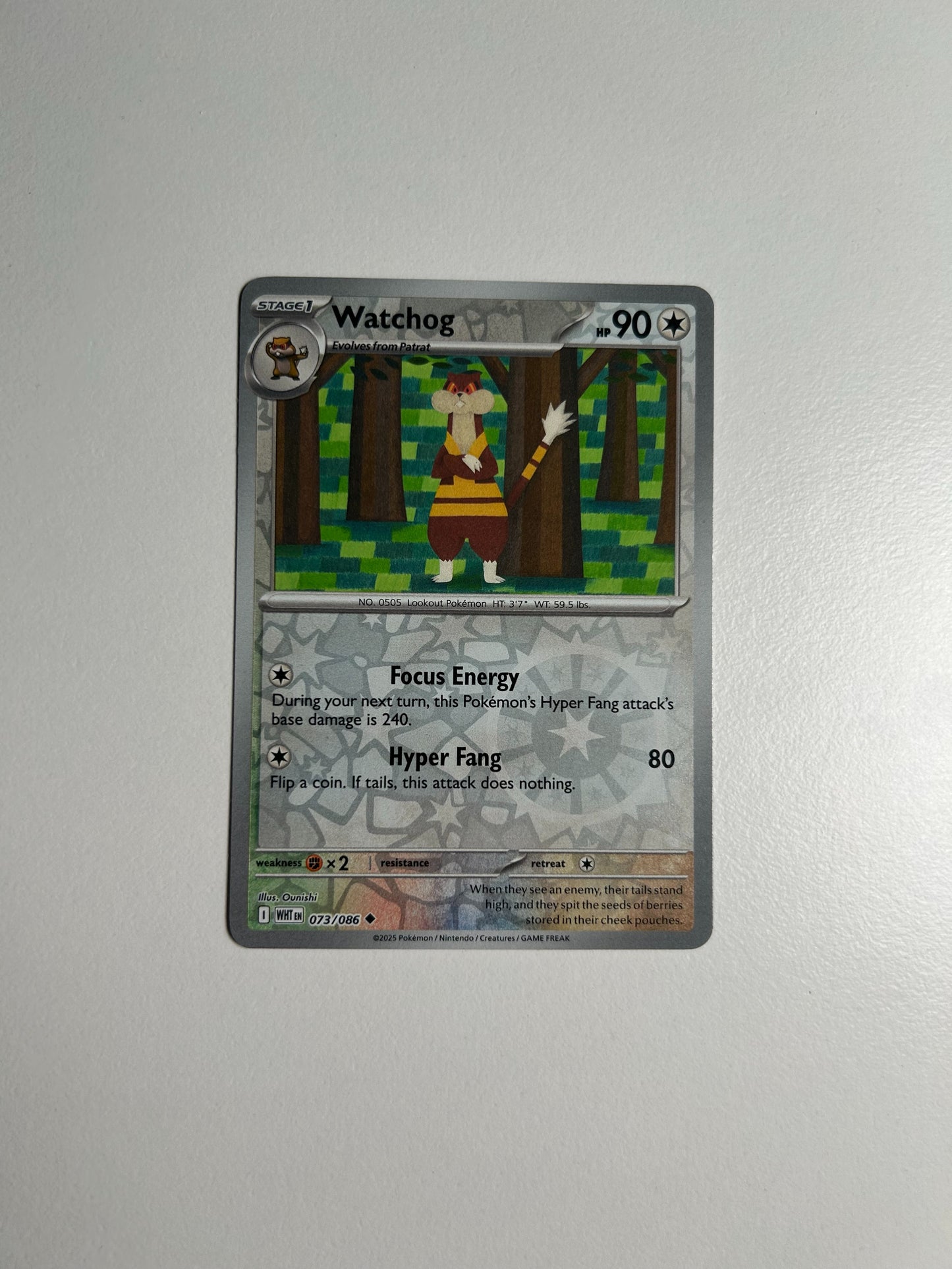 Watchog Reverse Holo - SV: White Flare